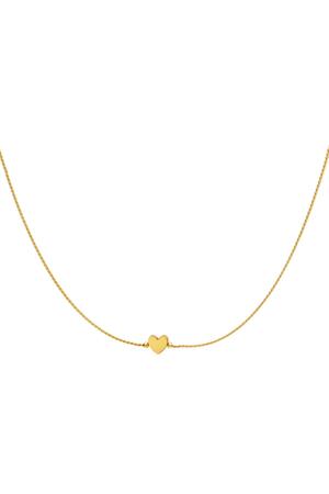 Collana cuore Gold Stainless Steel h5 