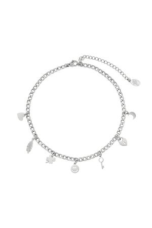 Anklet fun charms Silver Stainless Steel h5 