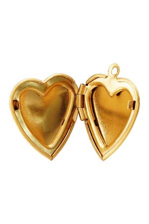 Medaglione cuore per la festa della mamma Infinity Gold Stainless Steel h5 Immagine3