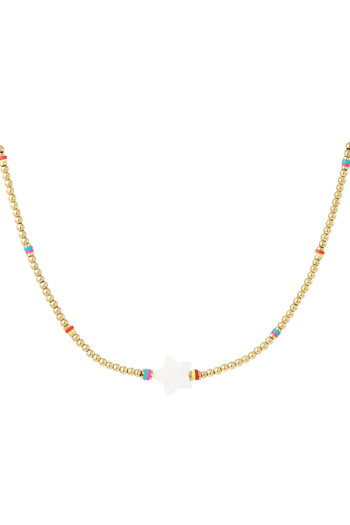 Collier Beads & Stars - collection #summergirls Or Coquilles