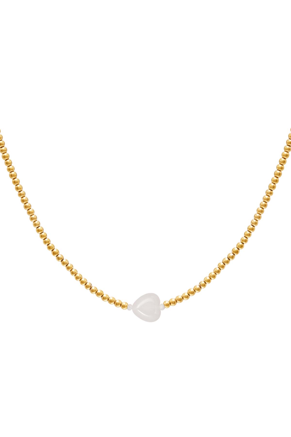 Herzkette - #summergirls-Kollektion Gold Edelstahl