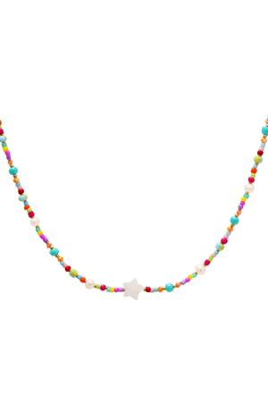 Colourful star necklace - #summergirls collection Multi Glass h5 