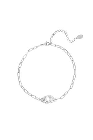 Handcuff anklet Silver Stainless Steel h5 