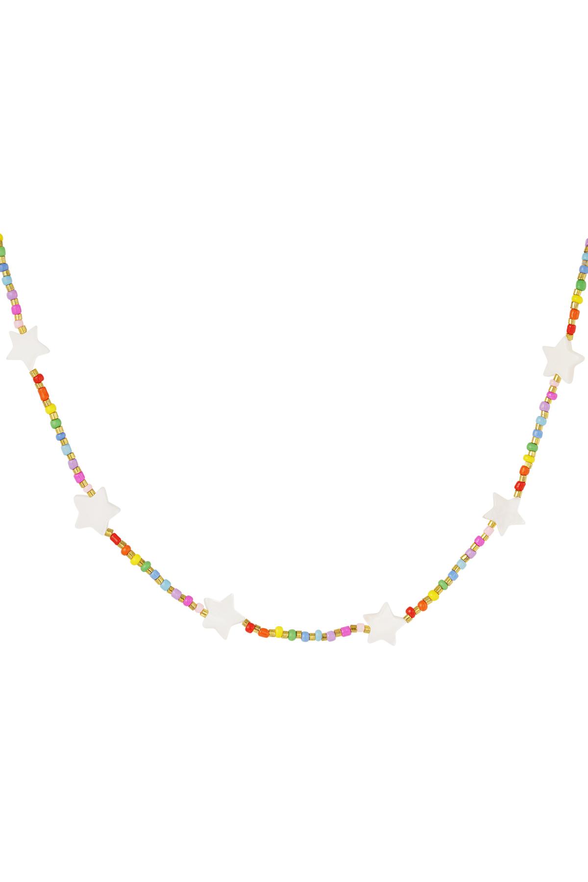 Collar estrellas arcoiris - colección Rainbow Multicolor Acero inoxidable