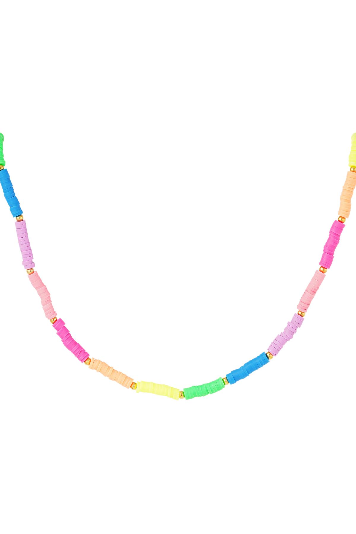 Collar arcoiris neón - Colección Rainbow Multicolor Acero inoxidable
