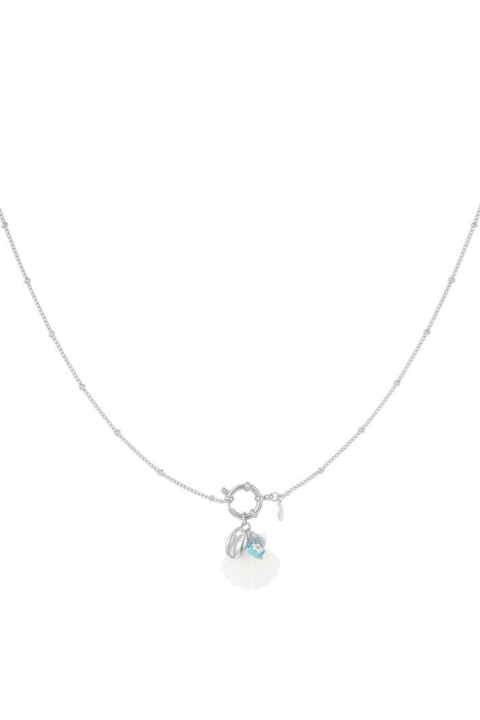 Necklace with shell charm - Beach collection Silver Stainless Steel 
