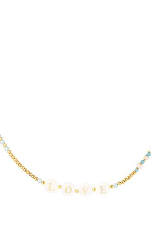 Collana love - Collezione Beach Gold Stainless Steel h5 
