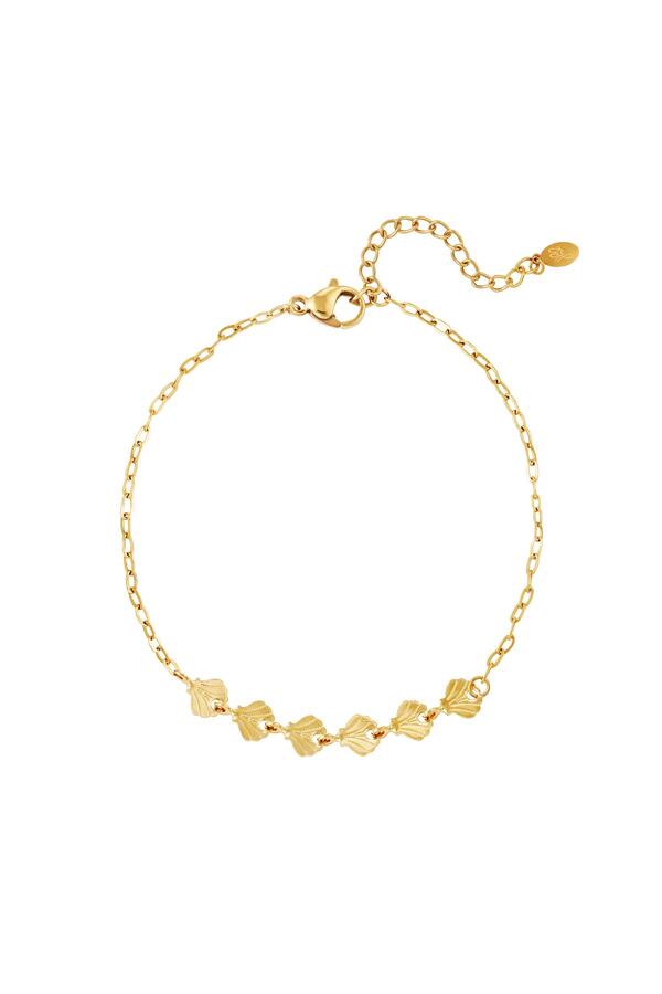 Sea shell anklet - Beach collection Gold Stainless Steel