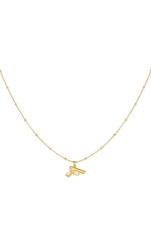 Necklace dress to kill Gold Stainless Steel h5 