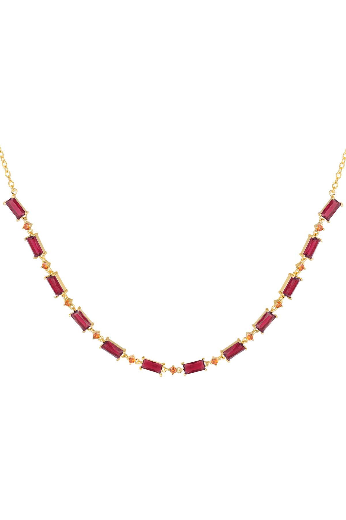 Halskette mit farbigen Steinen - Kollektion Sparkle