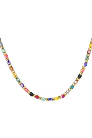 Halskette Kristall mehrfarbig Multi h5 