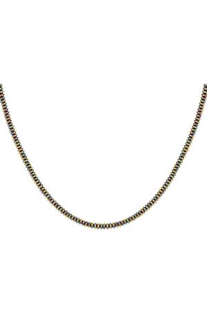 Halskette holographische kleine Perlen Multi Hämatit h5 