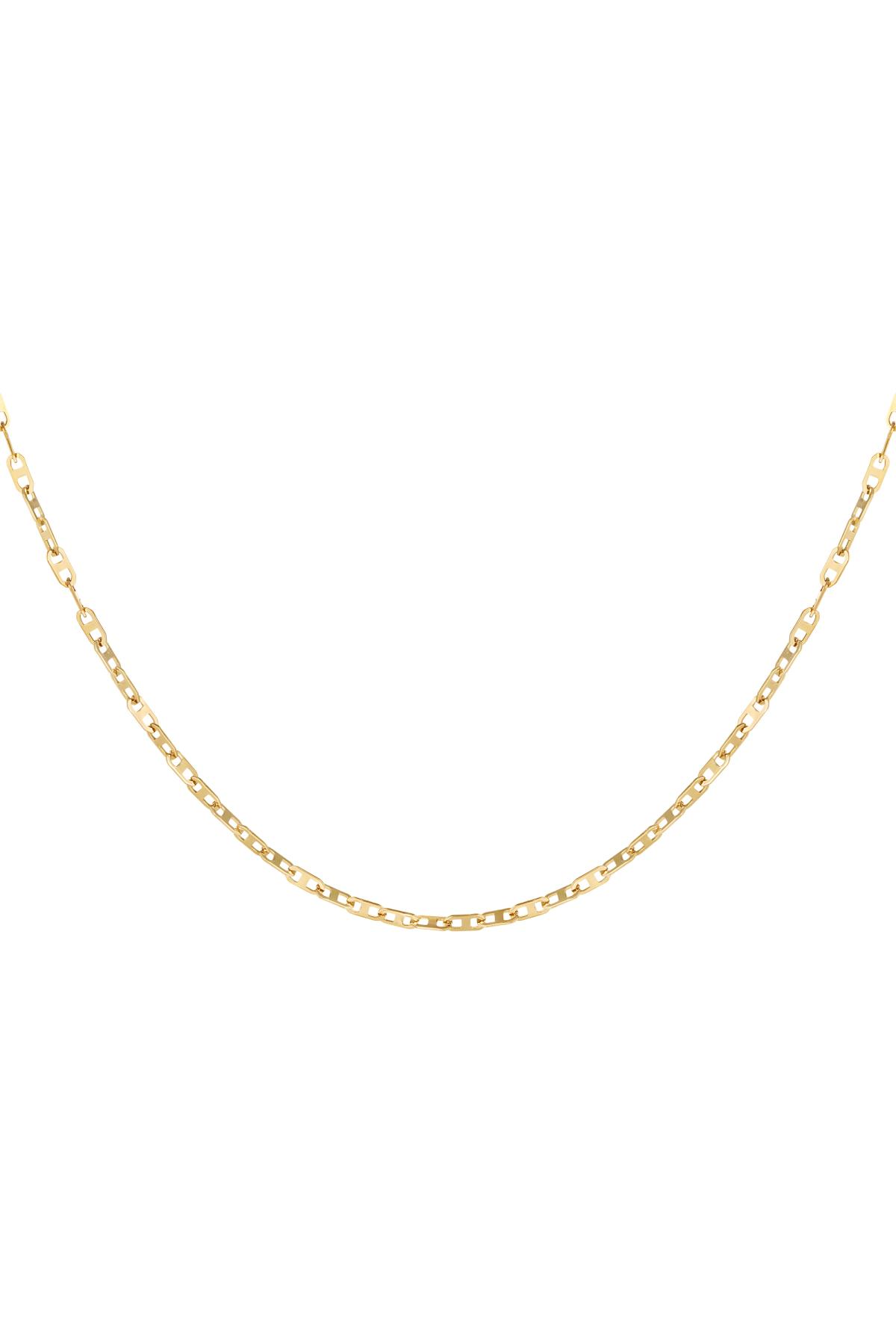 Thin Stainless Steel Link Chain Gold