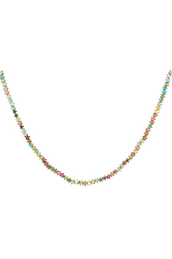 Necklace stars holographic