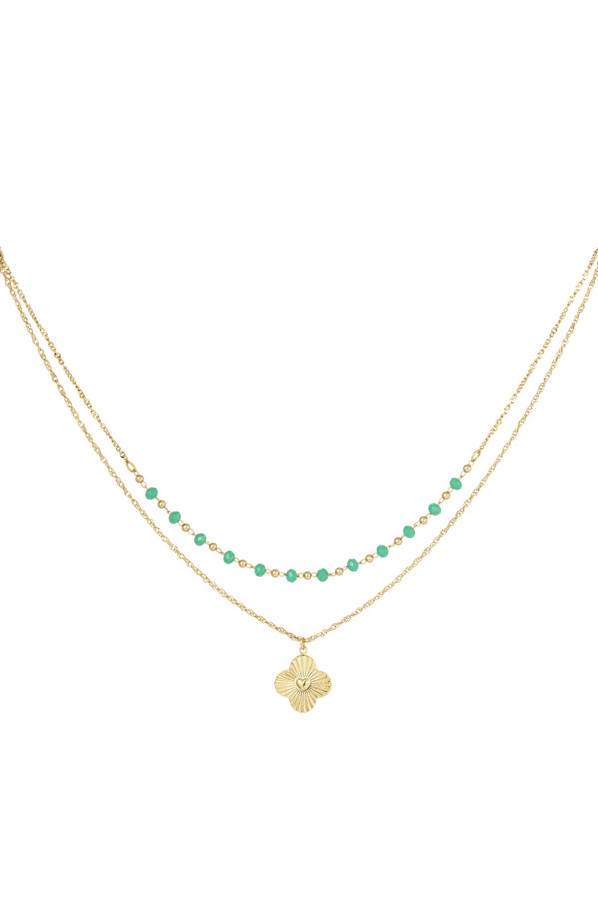 Clover Necklace Gold Stainless Steel