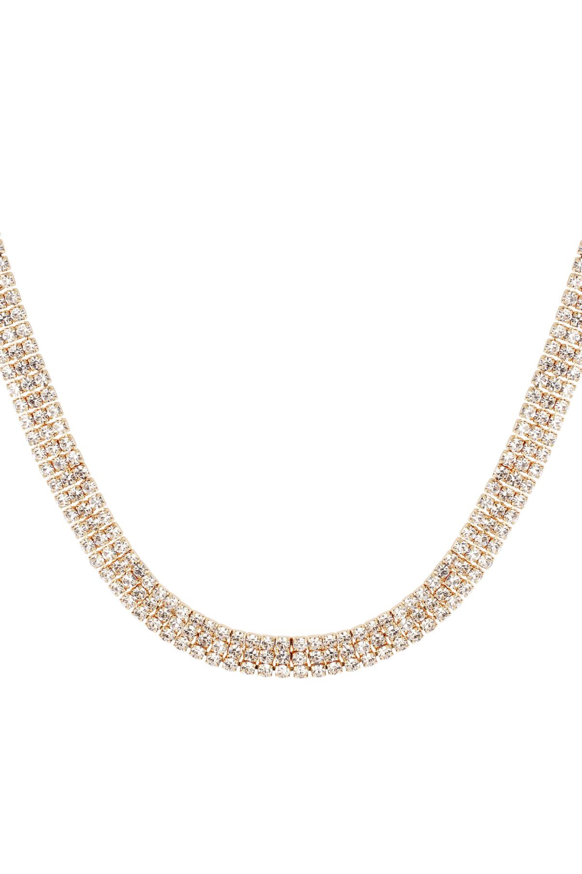 Halskette mit festlichen Strasssteinen - Holiday essentials Gold Kupfer