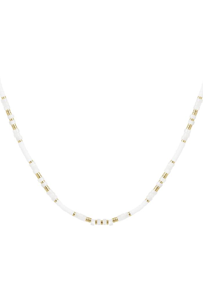 Bead chain color White Hematite 