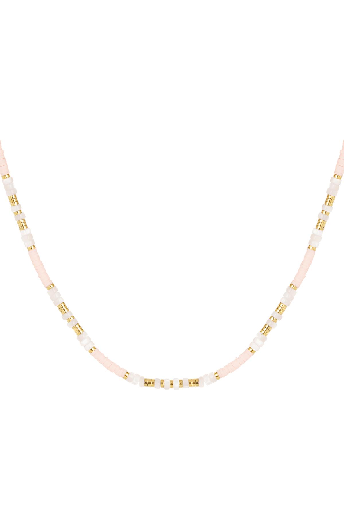 Bead chain color Pale Pink Hematite