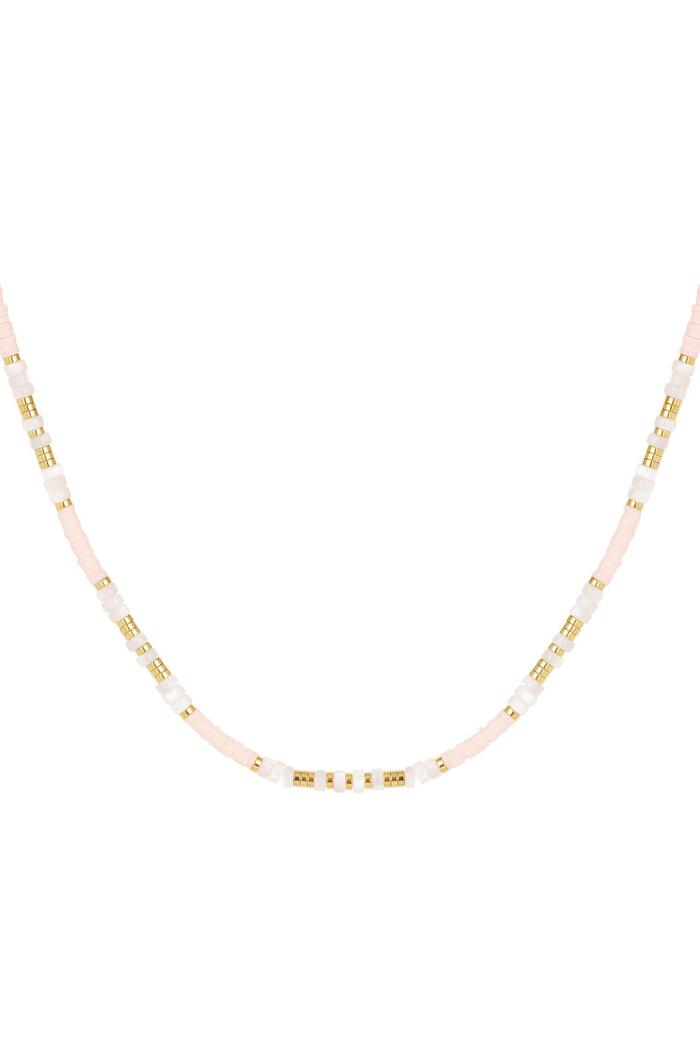 Bead chain color Pale Pink Hematite 