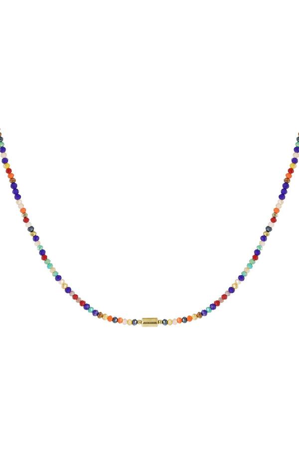 Necklace mini beads Multi Crystal