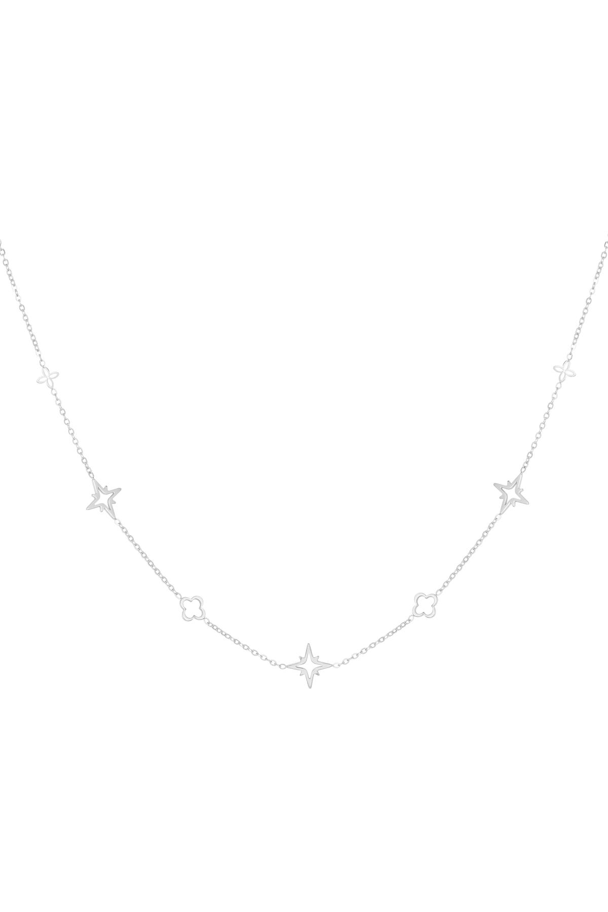 Necklace with charms Silver Stainless Steel