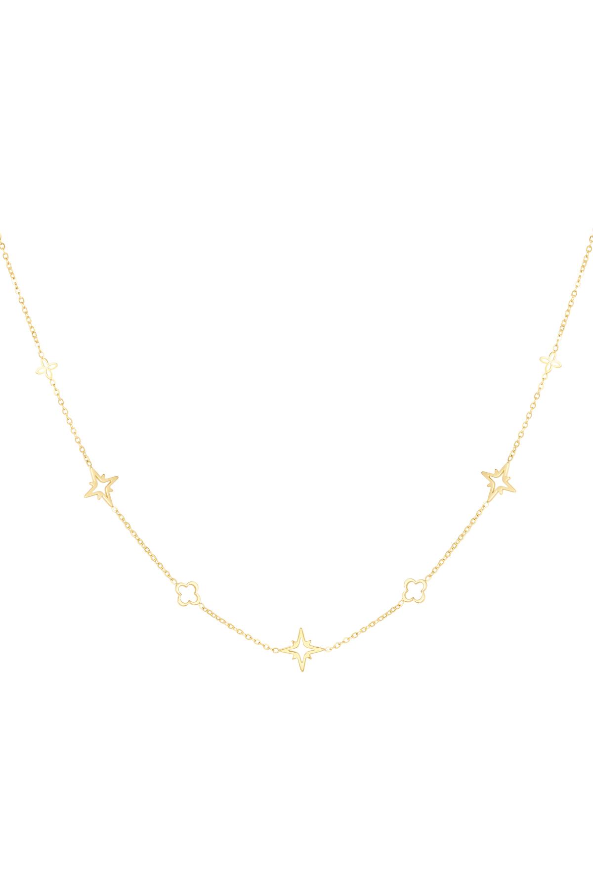 Necklace with charms Gold Stainless Steel