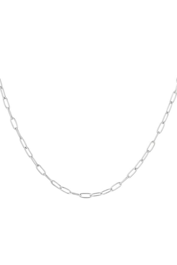 Link chain basic Silver Stainless Steel