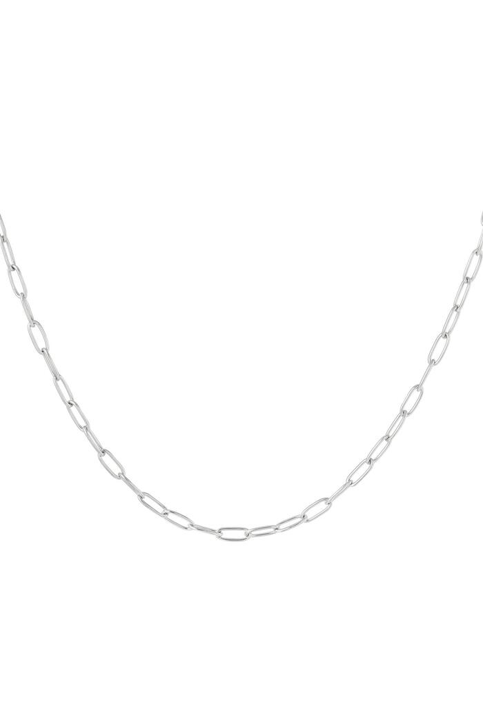 Link chain basic Silver Stainless Steel 