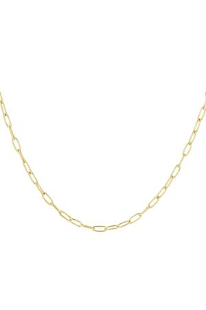 Link chain basic Gold Stainless Steel h5 