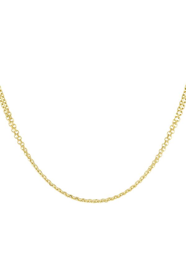 Chain small links Gold Stainless Steel