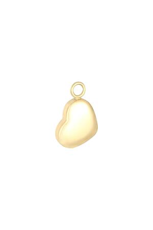 Charm Heart Goud Stainless Steel h5 