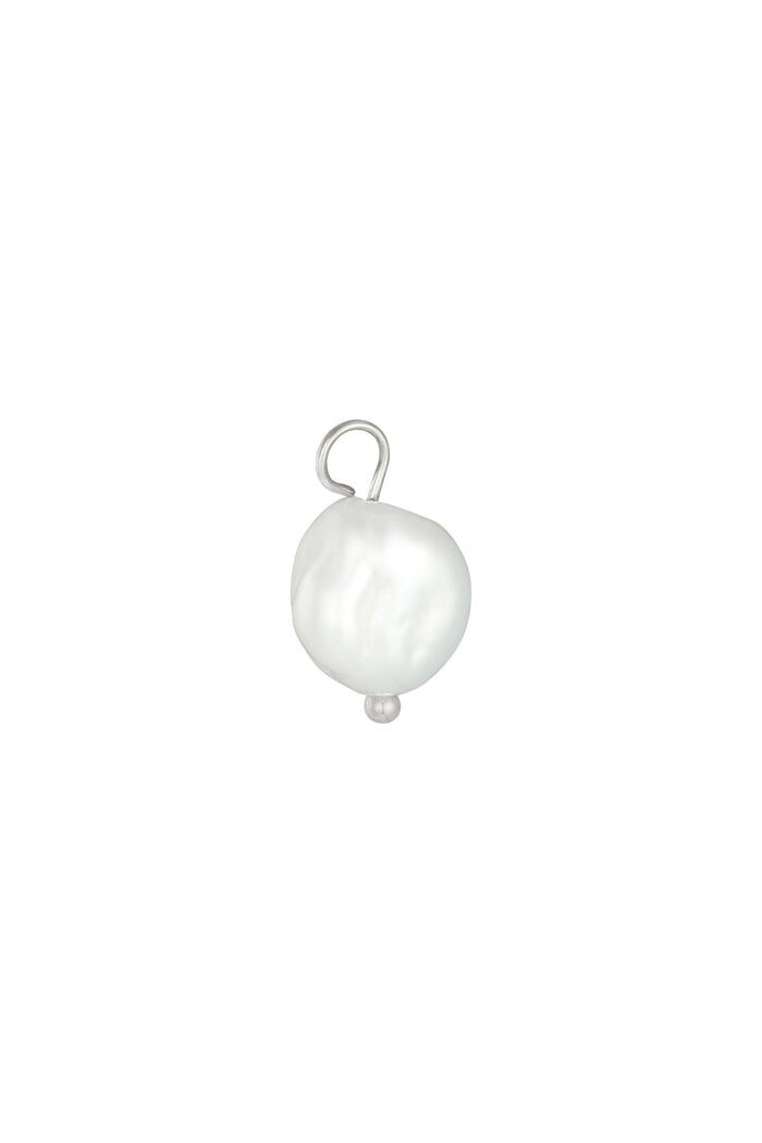 Charm Pearl Zilver Stainless Steel 
