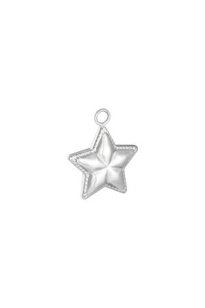 Charm Star Silber Edelstahl h5 