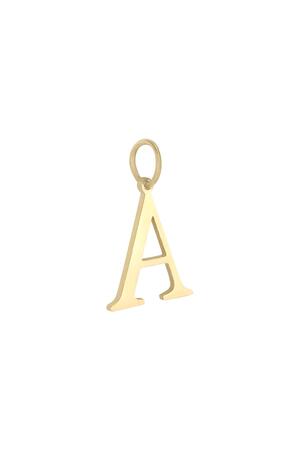 Charm A Gold Stainless Steel h5 