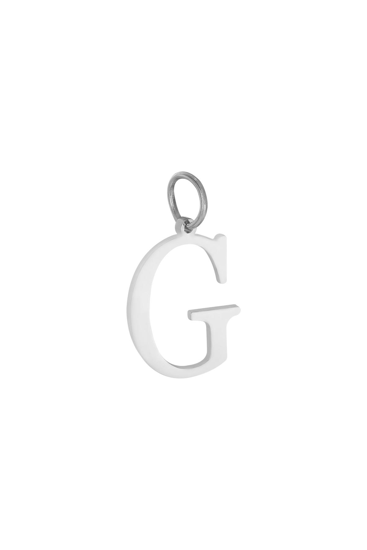 Charm G Silver Stainless Steel h5 