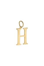 Gold / Charm H Gold Stainless Steel Immagine51