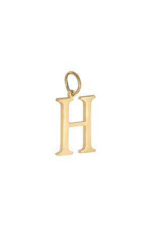 Charm H Gold Stainless Steel h5 