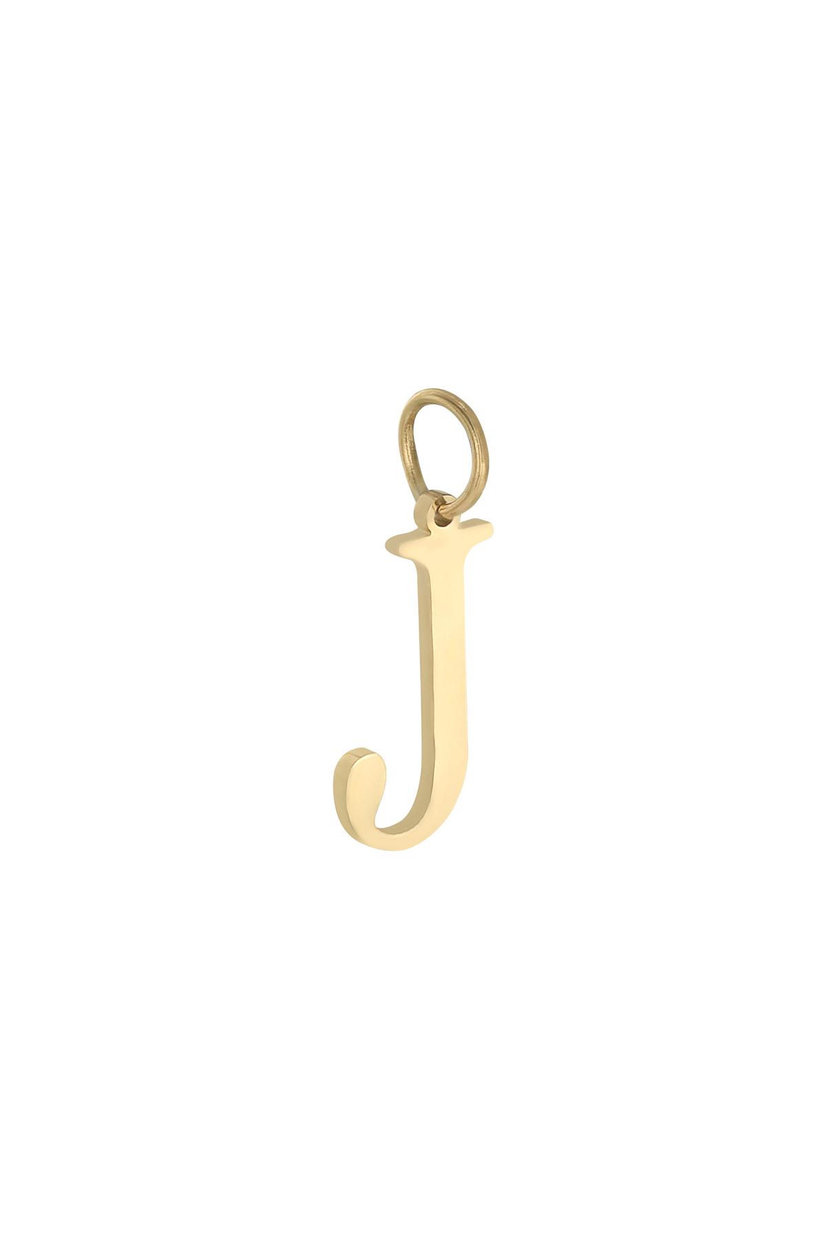 Gold / Charm J Gold Stainless Steel Immagine43