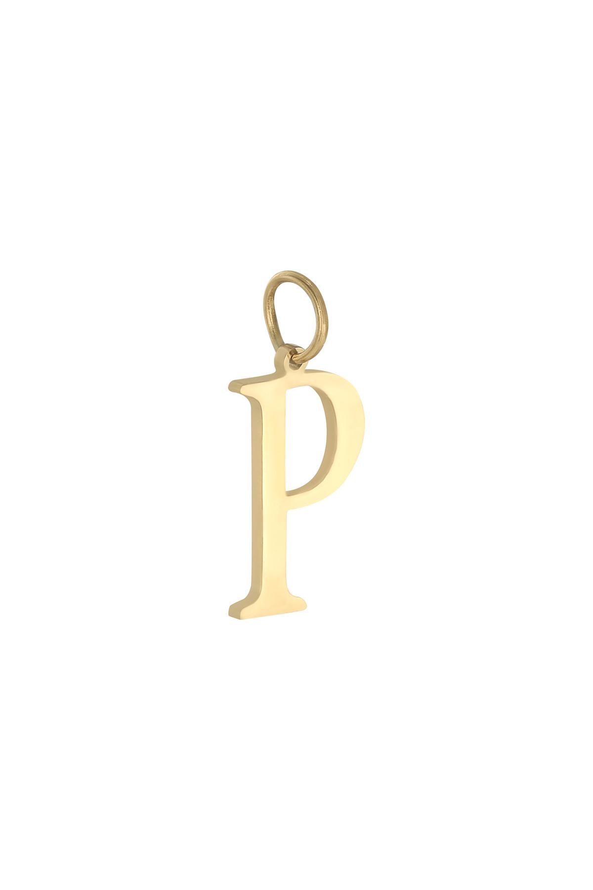 Gold / Charm P Gold Stainless Steel Picture20
