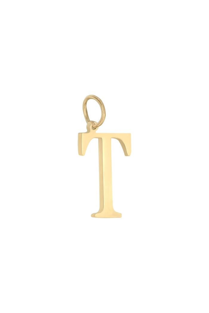 Charm T Goud Stainless Steel 