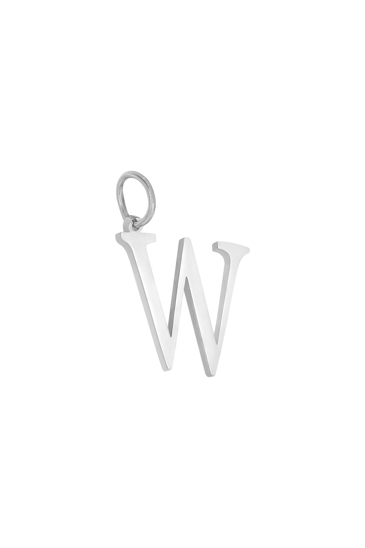 Charm W Silver Stainless Steel h5 