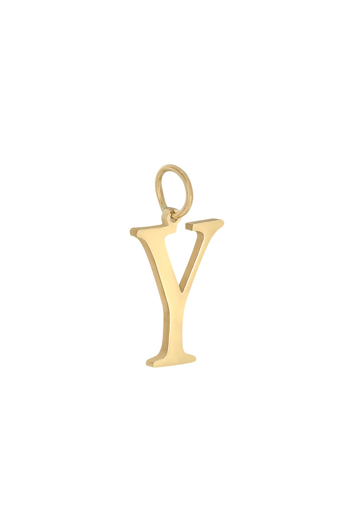 Gold / Charm Y Gold Stainless Steel Immagine34
