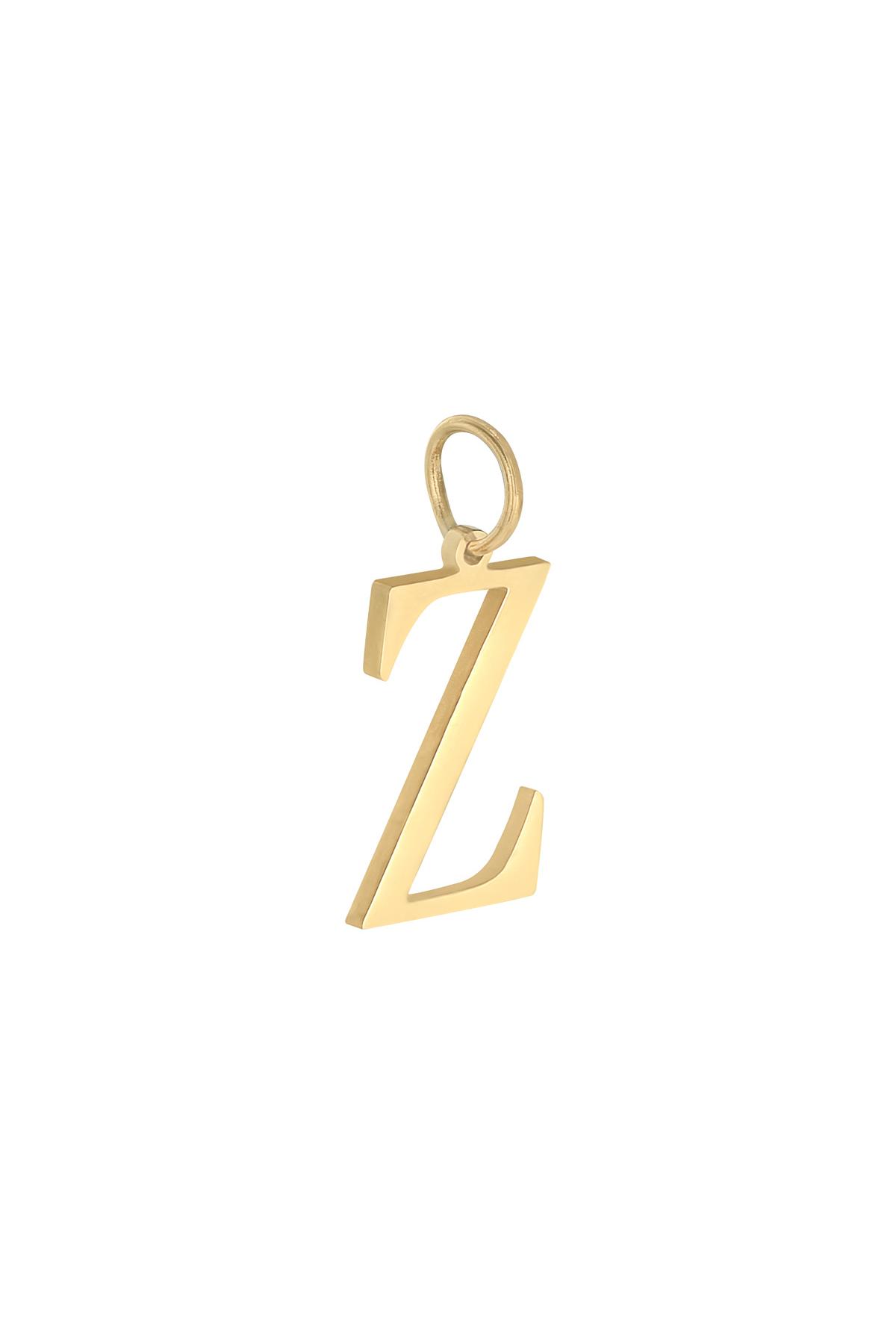 Gold / Charm Z Gold Stainless Steel Picture50