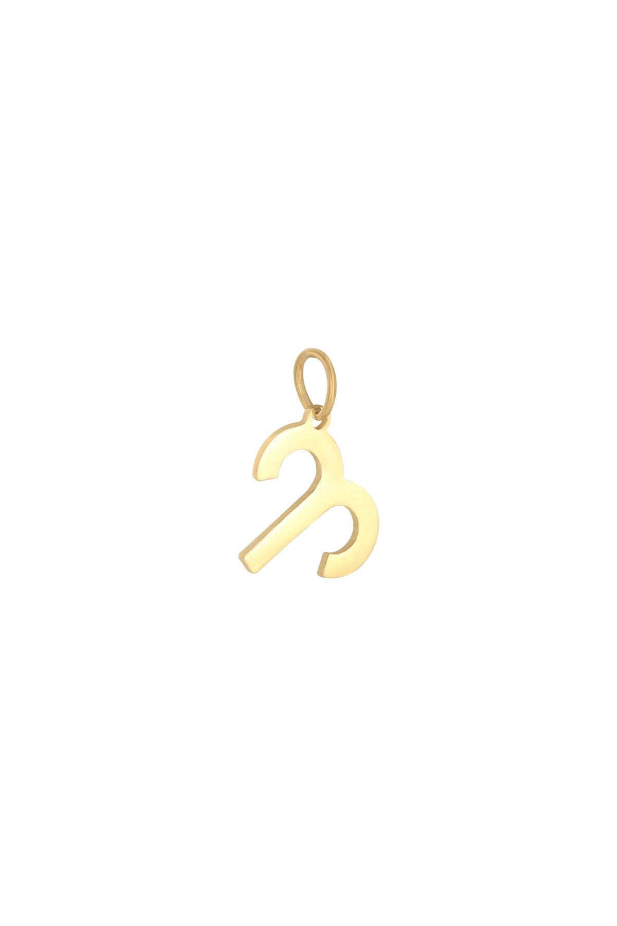 Gold / Charm Zodiac Aries Gold Stainless Steel Picture24
