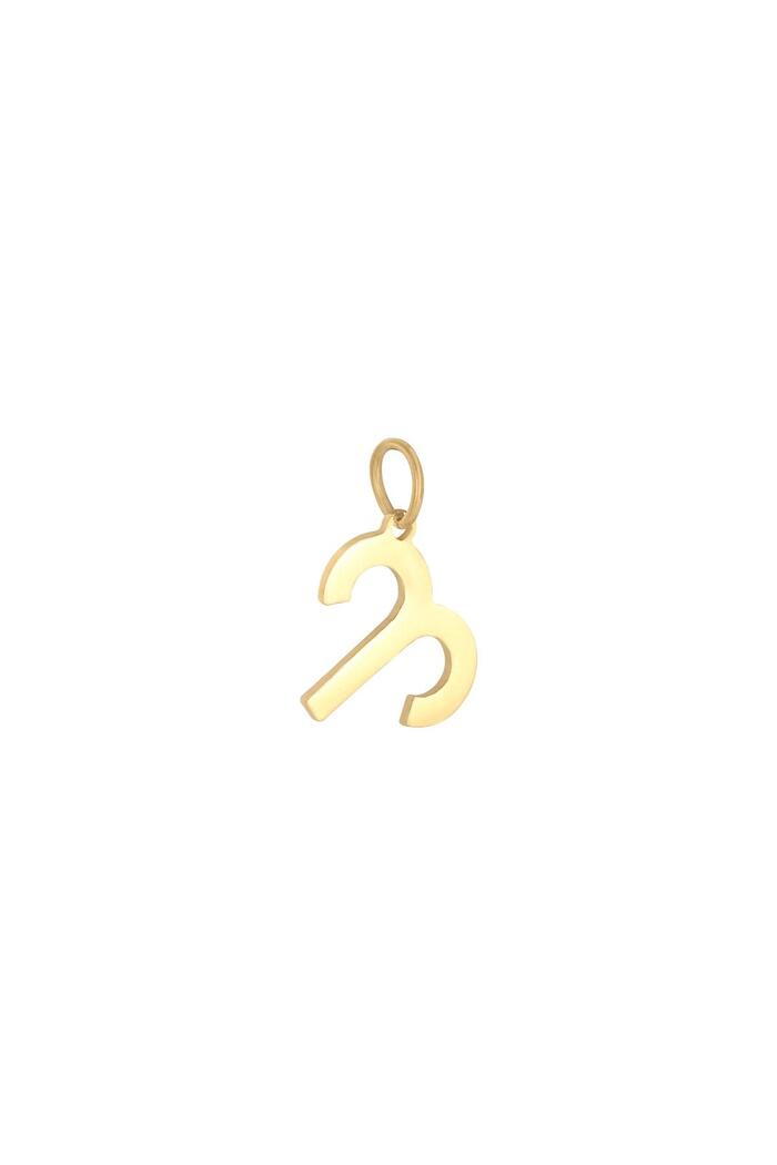 Charm Zodiac Aries Gold Stainless Steel 