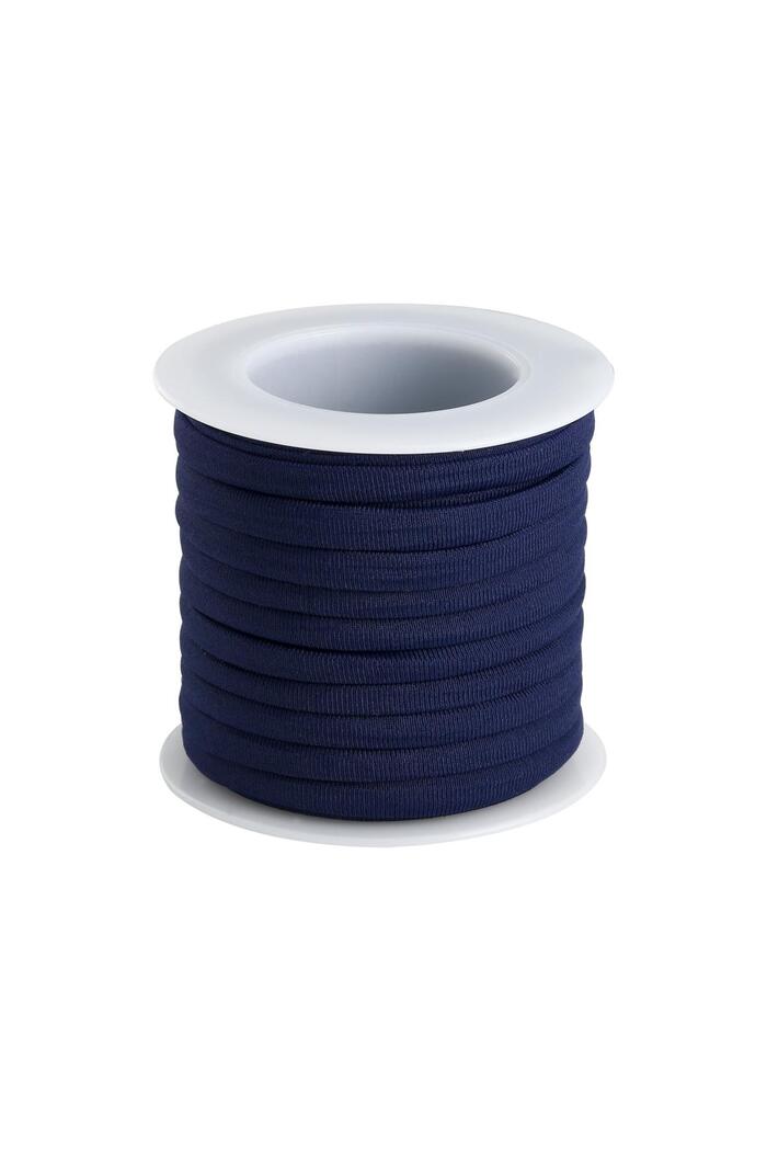 Elastic band DIY Basic - 6MM Blue Polyester 
