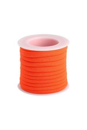 Elastieke band DIY Basic - 6MM Oranje Polyester h5 