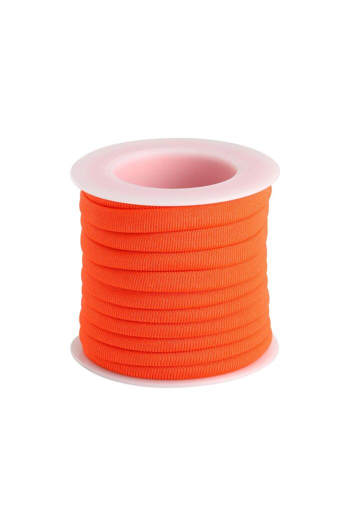 Elastic band DIY Basic - 6MM Orange Polyester 
