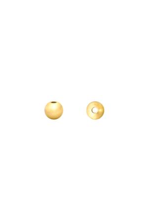 DIY Beads Ball 3MM Gold Edelstahl h5 
