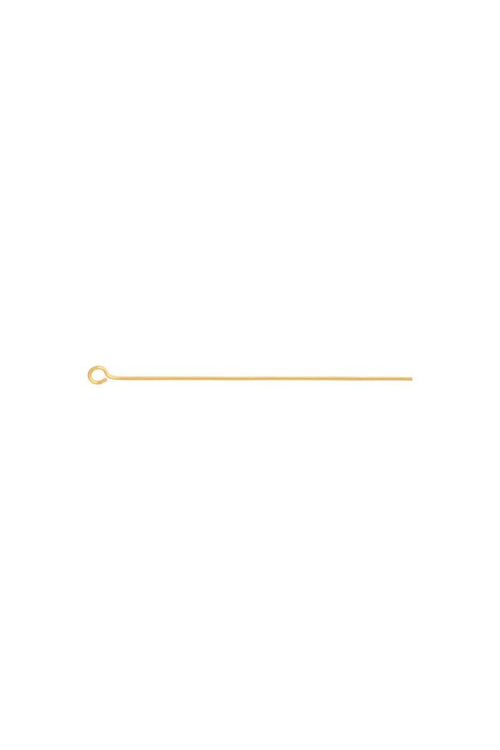 DIY Pin Large -0.8MM Gold Stainless Steel 